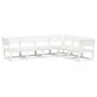 Gartensofa-Set 6-teilig aus massivem weißem Kiefernholz von , Gartensets - Ref: Foro24-3217016, Preis: 555,68 €, Rabatt: %