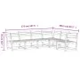 Gartensofa-Set 6-teilig aus massivem weißem Kiefernholz von , Gartensets - Ref: Foro24-3217016, Preis: 555,68 €, Rabatt: %