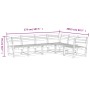 Gartensofa-Set 6-teilig aus massivem weißem Kiefernholz von , Gartensets - Ref: Foro24-3217016, Preis: 562,93 €, Rabatt: %
