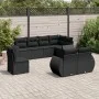 8-piece garden sofa set and black synthetic rattan cushions by , Modular outdoor sofas - Ref: Foro24-3221634, Price: 630,68 €...