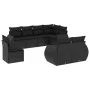8-piece garden sofa set and black synthetic rattan cushions by , Modular outdoor sofas - Ref: Foro24-3221634, Price: 630,68 €...