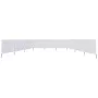 Paravientos de 9 paneles tela blanco arena 1200x120 cm de vidaXL, Sombrillas - Ref: Foro24-47192, Precio: 84,85 €, Descuento: %
