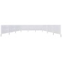Windbreak with 9 panels sand white fabric 1200x120 cm by vidaXL, Umbrellas - Ref: Foro24-47192, Price: 86,32 €, Discount: %