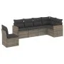 6-teiliges Gartenmöbel-Set und graue synthetische Rattankissen von , Gartensets - Ref: Foro24-3258420, Preis: 373,49 €, Rabat...