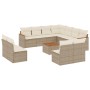 12-piece garden sofa set and brown synthetic rattan cushions by , Garden sets - Ref: Foro24-3258495, Price: 792,65 €, Discoun...