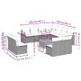12-teiliges Gartensofa-Set und braune synthetische Rattankissen von , Gartensets - Ref: Foro24-3258495, Preis: 820,95 €, Raba...