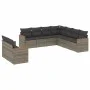 Set de muebles de jardín 9 pzas y cojines ratán sintético gris de , Conjuntos de jardín - Ref: Foro24-3258504, Precio: 566,84...