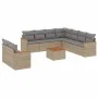 Garden sofa set with beige cushions 10 pieces synthetic rattan by , Garden sets - Ref: Foro24-3258510, Price: 648,11 €, Disco...