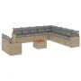 12-teiliges Gartensofa-Set und braune synthetische Rattankissen von , Gartensets - Ref: Foro24-3258538, Preis: 797,86 €, Raba...