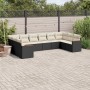 Set de sofás de jardín 10 pzas cojines ratán sintético negro de , Conjuntos de jardín - Ref: Foro24-3258724, Precio: 587,49 €...