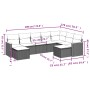 9-piece garden sofa set with beige synthetic rattan cushions by , Garden sets - Ref: Foro24-3258944, Price: 569,63 €, Discoun...