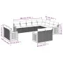 12-piece garden sofa set with gray synthetic rattan cushions by , Garden sets - Ref: Foro24-3260597, Price: 878,85 €, Discoun...
