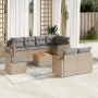 Set de sofás de jardín 9 pzas con cojines ratán sintético beige de , Conjuntos de jardín - Ref: Foro24-3258573, Precio: 586,4...
