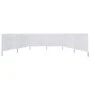 Paravientos de playa de 6 paneles tela blanco arena 800x160 cm de vidaXL, Sombrillas - Ref: Foro24-47180, Precio: 86,68 €, De...