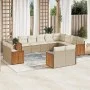 12-piece garden sofa set and brown synthetic rattan cushions by , Garden sets - Ref: Foro24-3260595, Price: 960,41 €, Discoun...