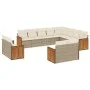 12-piece garden sofa set and brown synthetic rattan cushions by , Garden sets - Ref: Foro24-3260595, Price: 960,41 €, Discoun...