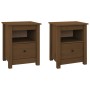 Bedside tables 2 pcs honey brown pine wood 40x35x49 cm by vidaXL, Nightstands - Ref: Foro24-813716, Price: 71,51 €, Discount: %
