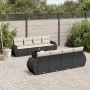 8-piece garden sofa set and black synthetic rattan cushions by , Garden sets - Ref: Foro24-3221145, Price: 587,95 €, Discount: %