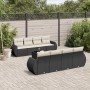 8-teiliges Gartensofa-Set und schwarze synthetische Rattankissen von , Gartensets - Ref: Foro24-3221145, Preis: 538,80 €, Rab...