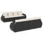 8-teiliges Gartensofa-Set und schwarze synthetische Rattankissen von , Gartensets - Ref: Foro24-3221145, Preis: 538,80 €, Rab...