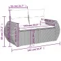 Garden sofa set with cushions 6 pieces beige synthetic rattan by , Garden sets - Ref: Foro24-3221428, Price: 413,20 €, Discou...