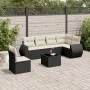 7-piece garden dining set and black synthetic rattan cushions by , Garden sets - Ref: Foro24-3221435, Price: 452,07 €, Discou...
