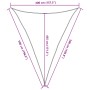 Toldo de vela HDPE marrón 160 g/m² 4x5x5 m