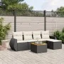6-piece garden sofa set and black synthetic rattan cushions by , Garden sets - Ref: Foro24-3224978, Price: 354,82 €, Discount: %
