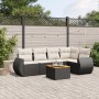 6-piece garden sofa set and black synthetic rattan cushions by , Garden sets - Ref: Foro24-3224992, Price: 364,39 €, Discount: %