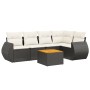 6-piece garden sofa set and black synthetic rattan cushions by , Garden sets - Ref: Foro24-3224992, Price: 364,39 €, Discount: %