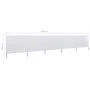 Paravientos de playa de 5 paneles tela blanco arena 600x160cm de vidaXL, Sombrillas - Ref: Foro24-47166, Precio: 70,99 €, Des...