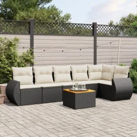 7-piece garden dining set and black synthetic rattan cushions by , Garden sets - Ref: Foro24-3225013, Price: 432,56 €, Discou...