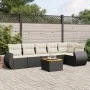 Set de comedor de jardín 7 pzas y cojines ratán sintético negro de , Conjuntos de jardín - Ref: Foro24-3225013, Precio: 432,4...