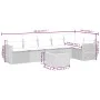 7-piece garden dining set and black synthetic rattan cushions by , Garden sets - Ref: Foro24-3225013, Price: 432,56 €, Discou...