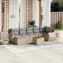 Juego de sofás de jardín con cojines beige 8 pzas ratán PE de , Conjuntos de jardín - Ref: Foro24-3225114, Precio: 504,57 €, ...