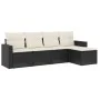 5-teiliges Gartenmöbel-Set und schwarze synthetische Rattankissen von , Gartensets - Ref: Foro24-3218876, Preis: 285,85 €, Ra...