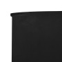 Paravientos de playa de 6 paneles tela negro 800x80 cm