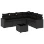 7-piece garden dining set and black synthetic rattan cushions by , Garden sets - Ref: Foro24-3219005, Price: 460,03 €, Discou...