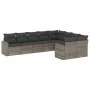 9-teiliges Gartenmöbel-Set und graue synthetische Rattankissen von , Gartensets - Ref: Foro24-3219430, Preis: 533,55 €, Rabat...