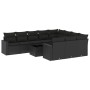 11-teiliges Gartensofa-Set und schwarze synthetische Rattankissen von , Gartensets - Ref: Foro24-3219485, Preis: 683,37 €, Ra...