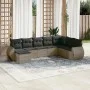 8-piece garden sofa set and gray synthetic rattan cushions by , Modular outdoor sofas - Ref: Foro24-3221759, Price: 500,30 €,...