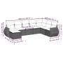 8-piece garden sofa set and gray synthetic rattan cushions by , Modular outdoor sofas - Ref: Foro24-3221759, Price: 500,30 €,...