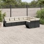 8-piece garden sofa set and black synthetic rattan cushions by , Modular outdoor sofas - Ref: Foro24-3221835, Price: 519,20 €...