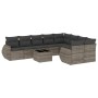 10-piece garden sofa set with gray synthetic rattan cushions by , Modular outdoor sofas - Ref: Foro24-3221849, Price: 604,77 ...