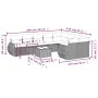 10-piece garden sofa set with gray synthetic rattan cushions by , Modular outdoor sofas - Ref: Foro24-3221849, Price: 612,45 ...