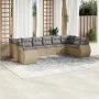 Garden sofa set with beige cushions 10 pieces synthetic rattan by , Modular outdoor sofas - Ref: Foro24-3221868, Price: 646,4...