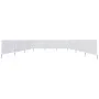 Paravientos de playa de 9 paneles tela blanco arena 1200x80 cm de vidaXL, Sombrillas - Ref: Foro24-47186, Precio: 57,70 €, De...