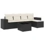 6-piece garden sofa set and black synthetic rattan cushions by , Modular outdoor sofas - Ref: Foro24-3222495, Price: 361,58 €...