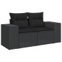 4-piece garden sofa set with black synthetic rattan cushions by , Modular outdoor sofas - Ref: Foro24-3222504, Price: 322,65 ...