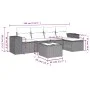 Garden sofa set with cushions 6 pieces beige synthetic rattan by , Modular outdoor sofas - Ref: Foro24-3222497, Price: 404,52...